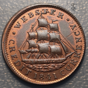 USA UNITED STATES HARD TIME TOKEN 1841