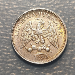 MEXICO CULIACAN 5 CENTAVOS 1890 M SC UNC