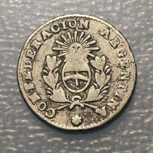 ARGENTINA LA RIOJA 1/2 REAL 1854 B