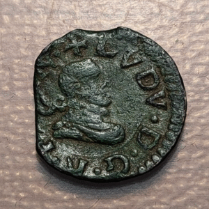 ESPAÑA VIC GUERRA DE LOS SEGADORES LUIS XIV BUSTO FELIPE III DINER 1642 ESCASA