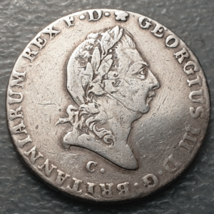 ALEMANIA GERMANY BRAUNSCHWEIG CALEMBERG HANNOVER GEORGE III 2/3 THALER 1814 BC+