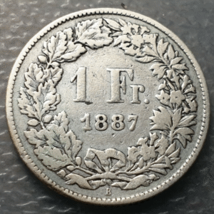SUIZA SWITZERLAND 1 FRANCO 1 FRANC 1887 B BC