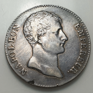 FRANCE NAPOLEON BONAPARTE 5 FRANCS AN 12 A PARIS