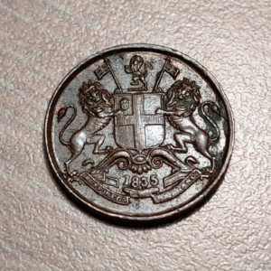 INDIA BRITANICA BRITISH INDIA EAST INDIA COMPANY 1 PIE 1/12 ANNA 1935 EBC-