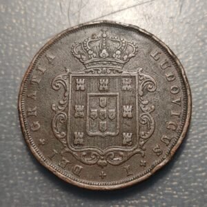 PORTUGAL LUIS I 20 REIS 1870 BC+/MBC-