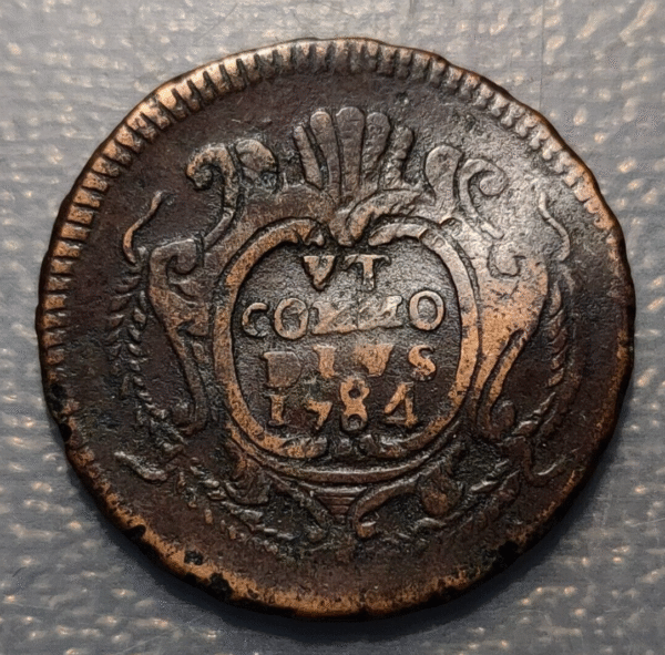 ITALIA SICILIA PALERMO 1 GRANO 1784 GLC DOBLEZ - Imagen 2
