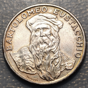 ITALIA PUBLICIDAD EUSTAQUIO MEDICO FLUFORT MUCOLITICO BARTOLOMEO MEDALLA PLATA