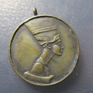 EGIPTO EGYPT MEDALLA NEFERTITI /CIUDADELA EL CAIRO MEZQUITA MUHAMMAD ALI 35X30mm