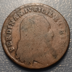ITALIA NAPOLES NAPOLI FERDINANDO IV INFANTE ESPAÑA 6 TORNESI 1797 1800