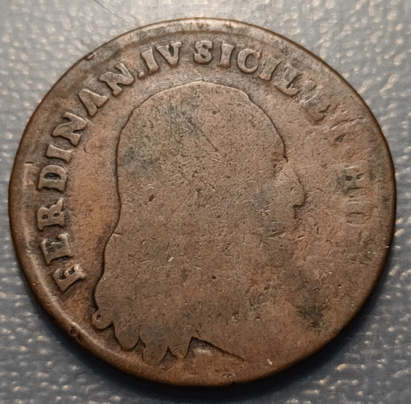 ITALIA NAPOLES NAPOLI FERDINANDO IV INFANTE ESPAÑA 6 TORNESI 1797 1800