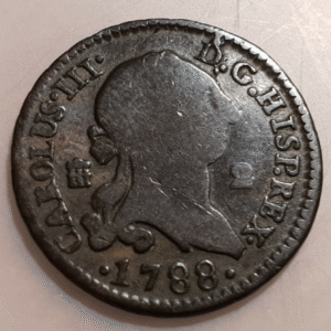 SEGOVIA CARLOS III 2 MARAVEDIS 1788 BC