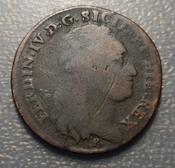 ITALIA NAPOLES NAPOLI FERDINANDO IV INFANTE ESPAÑA 8 TORNESI 1797