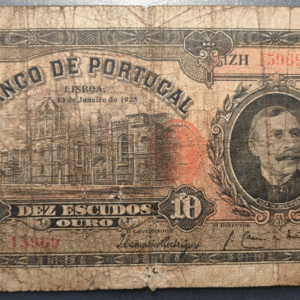 PORTUGAL 10 ESCUDOS 1925 P-134 (7) BC ESCASO