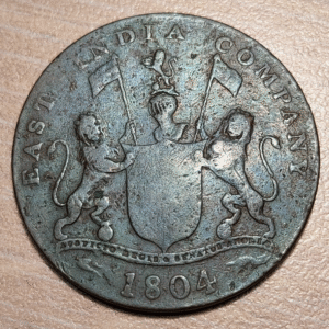 INDIA EAST INDIA COMPANY SUMATRA INDONESIA 4 KEPING 1804 ESCASA SCARCE