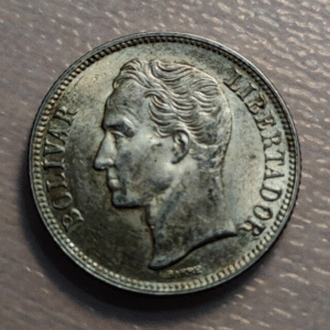 VENEZUELA 1 BOLIVAR 1954 EBC+