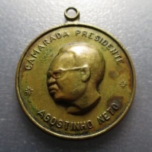 ANGOLA MEDALLA AGOSTINHO NETO PRESIDENTE 40 mm