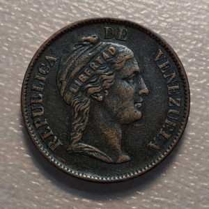 VENEZUELA 1 CENTAVO 1862 MBC