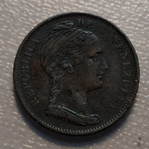 VENEZUELA 1 CENTAVO 1858 MBC