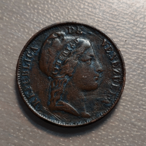 VENEZUELA 1 CENTAVO 1852 BC+
