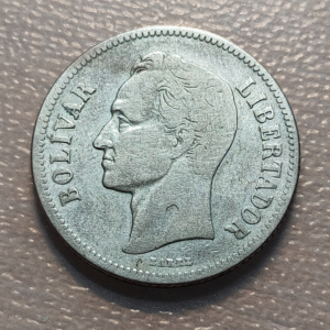 VENEZUELA 2 BOLIVARES 1924 MBC-