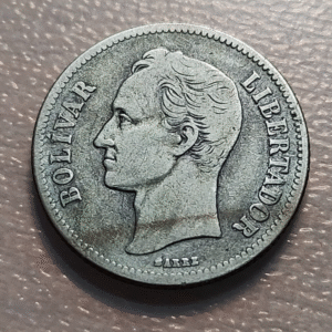 VENEZUELA 2 BOLIVARES 1929 MBC