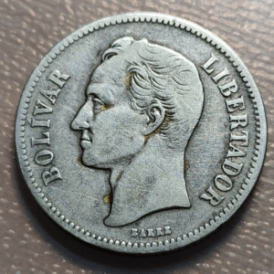 VENEZUELA 2 BOLIVARES 1926 MBC