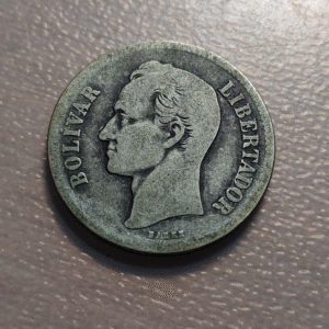 VENEZUELA 2 BOLIVARES 1930 BC/BC+ FECHA ESCASA 425.000