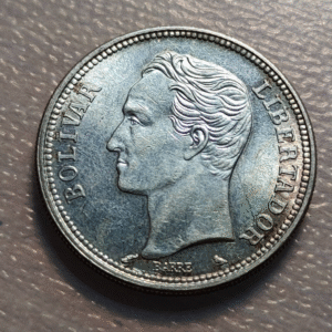 VENEZUELA 2 BOLIVARES 1960 EBC+/SC-
