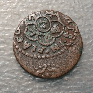 ERROR ITALIA PIACENZA FELIPE BORBON 1748-65 SESINO ACUÑ DESPLAZADA REV NO ACUÑAD