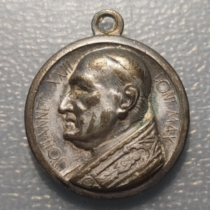 MEDALLA RELIGIOSA ITALIA ROMA PAPA JUAN XXIII VIRGEN DEL PERPETUO SOCORRO