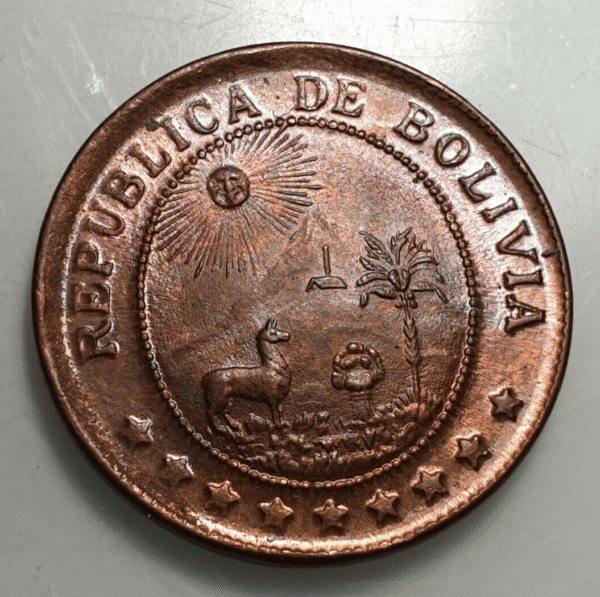 BOLIVIA 50 CENTAVOS 1942 SC- - Imagen 2