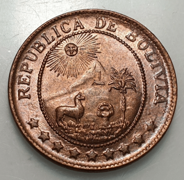 BOLIVIA 50 CENTAVOS 1942 SC- - Imagen 2