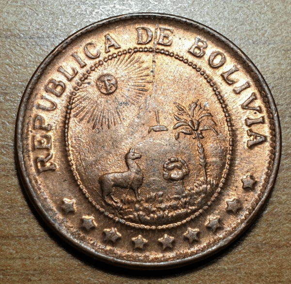 BOLIVIA 50 CENTAVOS 1942 SC- - Imagen 2