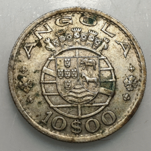 ANGOLA PORTUGUES PORTUGAL 10 ESCUDOS 1955 MBC