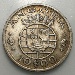 ANGOLA PORTUGUES PORTUGAL 10 ESCUDOS 1952 MBC