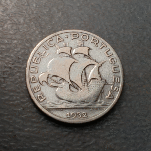 PORTUGAL 5 ESCUDOS 1932 MBC