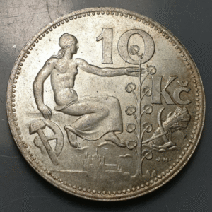 CHECOSLOVAQUIA CZECHOSLOVAKIA 10 KORUN 10 CORONAS 1931 SC-/SC