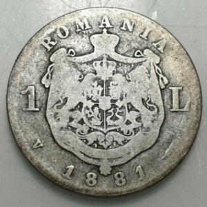 ROMANIA RUMANIA CAROL I 1 LEU 1881 BC