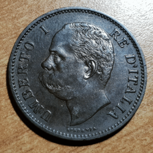 ITALIA REINO UMBERTO I 5 CENTESIMI 1896 R EBC ESCASA