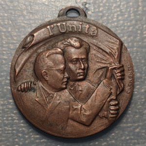 ITALIA MEDALLA L'UNITA PERIODICO DE IZQUIERDA GRAMSCI 31x28mm 10,89g