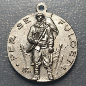 ITALIA NAPOLI MEDALLA ASOCIACION NACIONAL INFANTERIA 24 MAYO 1955 34x30mm 10,83g