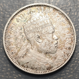 ETIOPIA ETHIOPIA MENELIK II 1/4 BIRR 1889 A KM 3