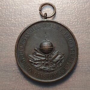 ESPAÑA VALENCIA MEDALLA COLEGIO JESUITA SAN JOSE HONORIS CAUSA BRONCE 44x34mm