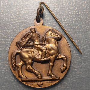 ITALIA NAPOLES PERIODO MUSSOLINI ASOCIACION NACIONAL COMBATIENTES MEDALLA 1936