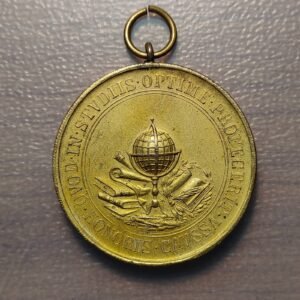 ESPAÑA VALENCIA MEDALLA COLEGIO JESUITA SAN JOSE HONORIS CAUSA BRONCE DORADO