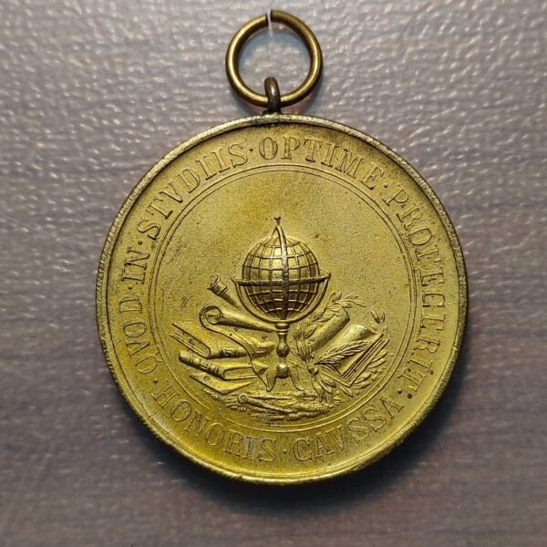 ESPAÑA VALENCIA MEDALLA COLEGIO JESUITA SAN JOSE HONORIS CAUSA BRONCE DORADO