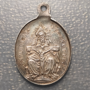 MEDALLA RELIGIOSA ESPULGA FRANTOLI LA SANTISIMA TRINIDAD SANTO DIOS SANTO FUERTE