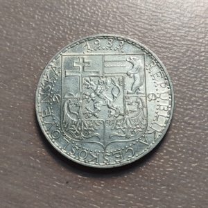 CHECOSLOVAQUIA CZECHOSLOVAKIA 20 KORUN 20 CORONAS 1933 MBC+