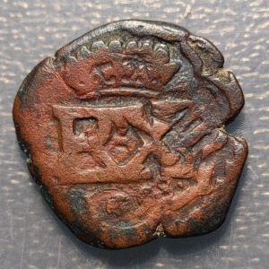 ESPAÑA FELIPE IV 4 MARAVEDIS RESELLO GRANADA RX G 1658