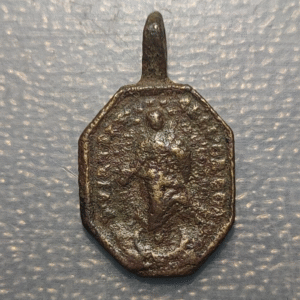 MEDALLA RELIGIOSA INMACULADA CONCEPCION SANTO SACRAMENTO BRONCE 25x15mm